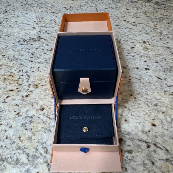 Louis Vuitton Empreinte Ear Studs, White Gold - Picture 1 of 4